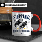 Stepptanz Tasse Stepptanz ist meine Therapie - Geschenk für  – Rot [farbe:rot]