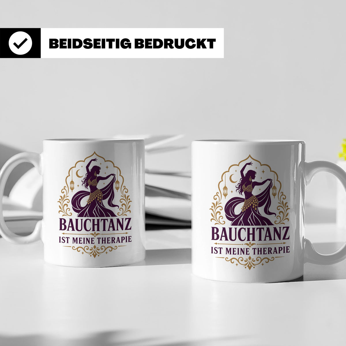 Bauchtanz Tasse Bauchtanz ist meine Therapie - Geschenk für  – Weiß [farbe:weiß]
