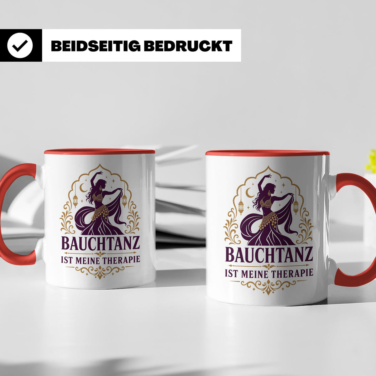 Bauchtanz Tasse Bauchtanz ist meine Therapie - Geschenk für  – Rot [farbe:rot]