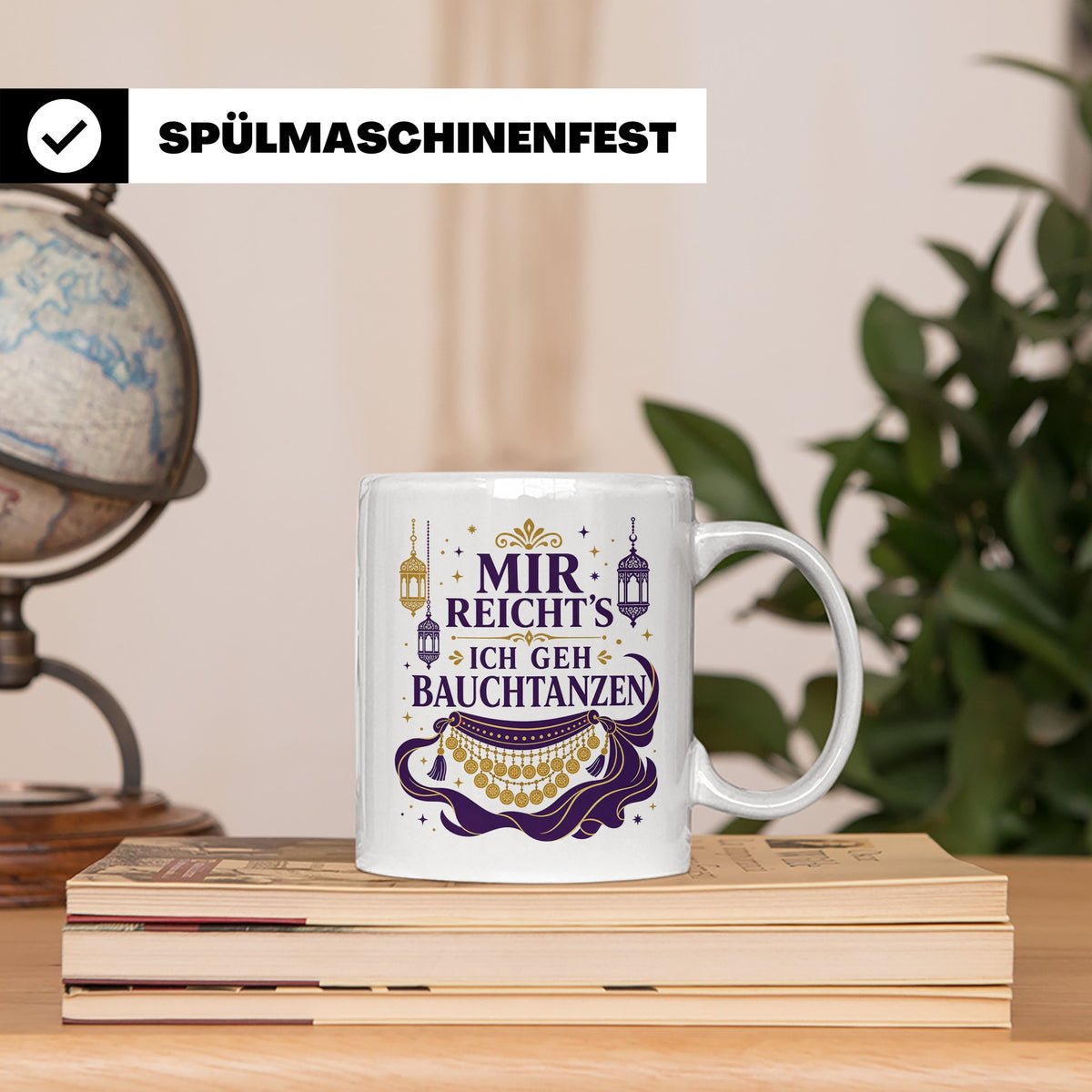 Bauchtanz Tasse Mir reichts ich geh Bauchtanzen - Geschenk f – Weiß [farbe:weiß]