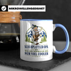 Schuhplattler Opa Tasse Wie ein normaler Opa nur viel cooler – Blau [farbe:blau]