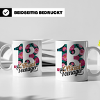Official Teenager Tasse 13. Geburtstag Mädchen Floral - Teen – Weiß [farbe:weiß]