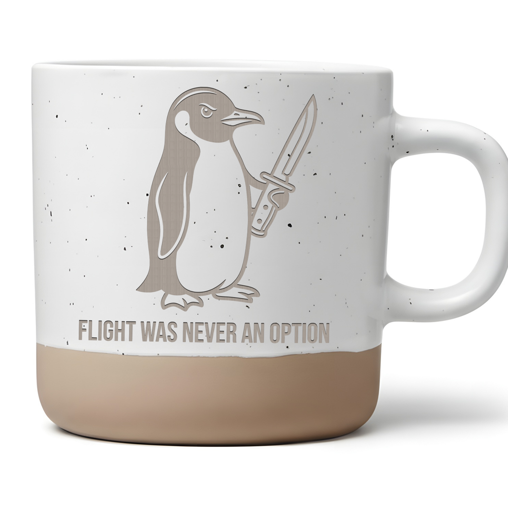 Tasse Pinguin Flight Was Never An Option Lustige Tasse Meme Geschenk Nerds Sarkasmus Humor Kaffeebecher Pinguin Liebhaber Geschenkidee