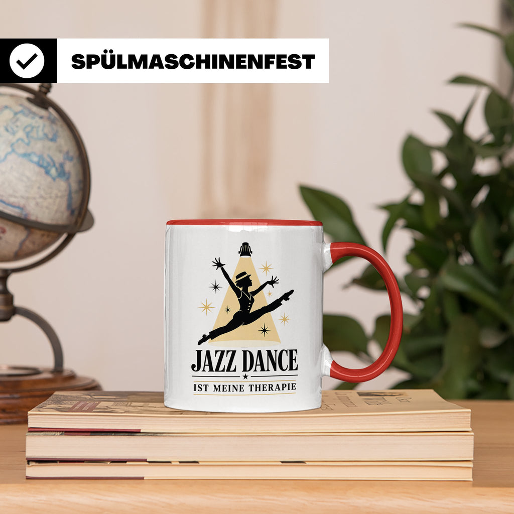 Jazz Dance Tasse Jazz Dance ist meine Therapie - Geschenk fü – Rot [farbe:rot]