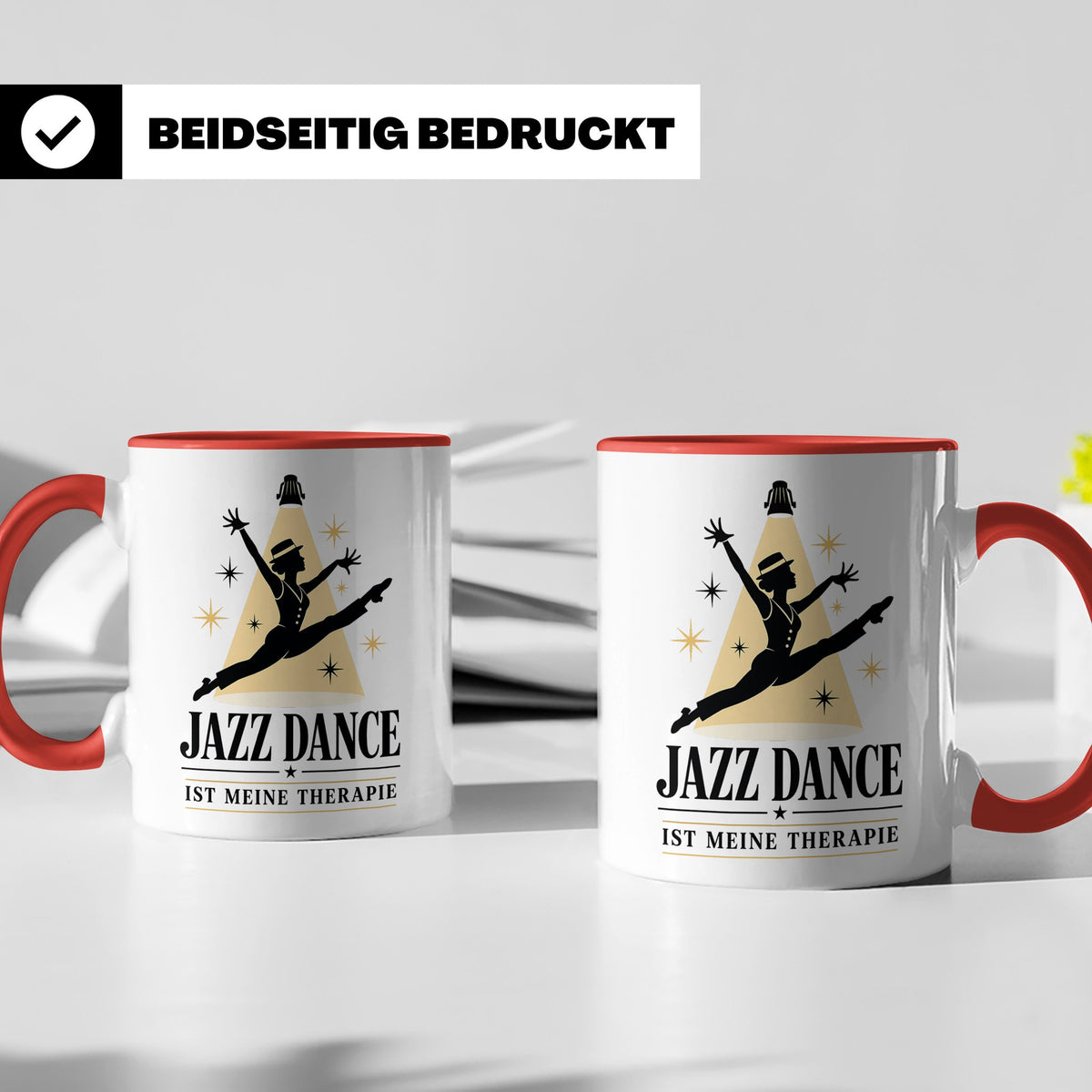 Jazz Dance Tasse Jazz Dance ist meine Therapie - Geschenk fü – Rot [farbe:rot]