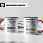 Hörakustiker Tasse Studieren kann jeder Hörgeräte anpassen n – Rot [farbe:rot]