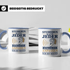 Hörakustiker Tasse Studieren kann jeder Hörgeräte anpassen n – Blau [farbe:blau]