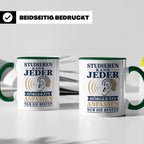 Hörakustiker Tasse Studieren kann jeder Hörgeräte anpassen n – Grün [farbe:grün]