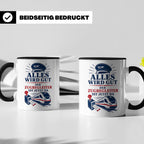 Zugbegleiter Tasse Alles wird gut der Zugbegleiter ist jetzt – Schwarz [farbe:schwarz]