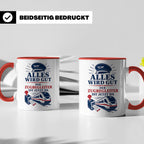 Zugbegleiter Tasse Alles wird gut der Zugbegleiter ist jetzt – Rot [farbe:rot]