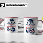 Zugbegleiter Tasse Alles wird gut der Zugbegleiter ist jetzt – Rosa [farbe:rosa]