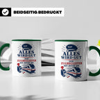 Zugbegleiter Tasse Alles wird gut der Zugbegleiter ist jetzt – Grün [farbe:grün]
