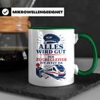 Zugbegleiter Tasse Alles wird gut der Zugbegleiter ist jetzt – Grün [farbe:grün]