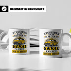 Taxifahrer Tasse Studieren kann jeder Taxi fahren nur die Be – Weiß [farbe:weiß]