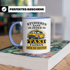 Taxifahrer Tasse Studieren kann jeder Taxi fahren nur die Be – Blau [farbe:blau]