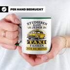 Taxifahrer Tasse Studieren kann jeder Taxi fahren nur die Be – Grün [farbe:grün]