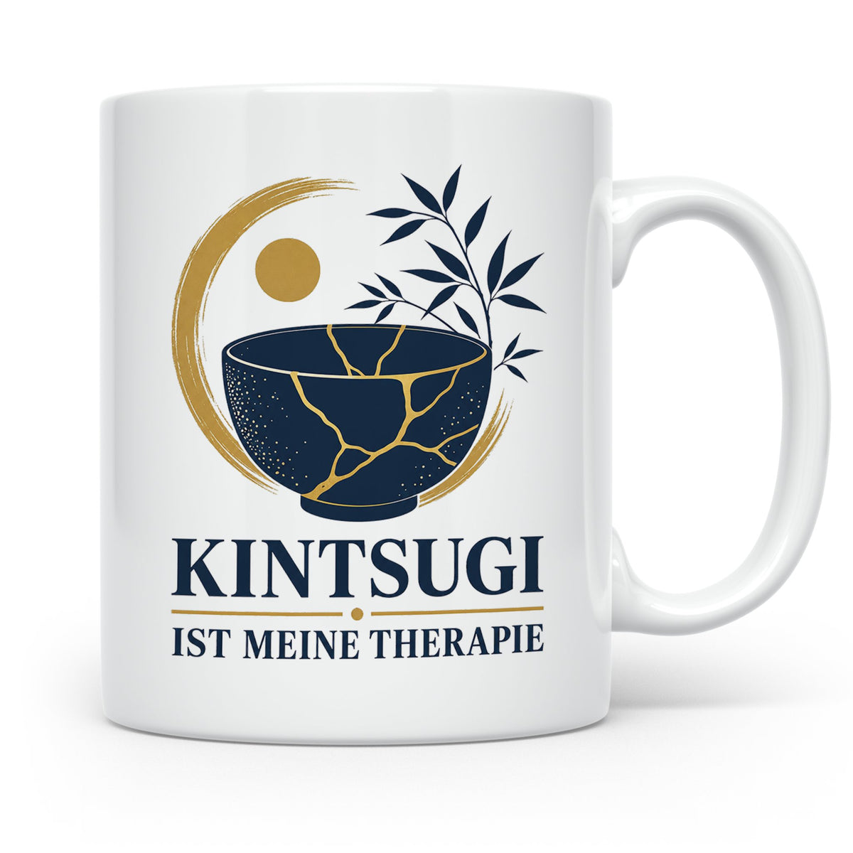 Kintsugi Tasse Kintsugi ist meine Therapie - Geschenk für Ku – Weiß [farbe:weiß]