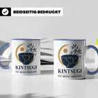 Kintsugi Tasse Kintsugi ist meine Therapie - Geschenk für Ku – Blau [farbe:blau]