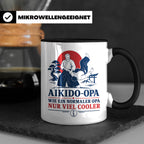 Aikido Opa Tasse Wie ein normaler Opa nur viel cooler - Gesc – Schwarz [farbe:schwarz]