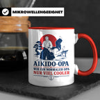 Aikido Opa Tasse Wie ein normaler Opa nur viel cooler - Gesc – Rot [farbe:rot]