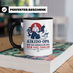 Aikido Opa Tasse Wie ein normaler Opa nur viel cooler - Gesc – Schwarz [farbe:schwarz]