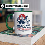 Aikido Opa Tasse Wie ein normaler Opa nur viel cooler - Gesc – Grün [farbe:grün]