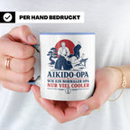Aikido Opa Tasse Wie ein normaler Opa nur viel cooler - Gesc – Blau [farbe:blau]