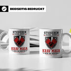 Krav Maga Tasse Studieren kann jeder Krav Maga nur die Beste – Weiß [farbe:weiß]