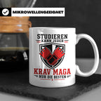 Krav Maga Tasse Studieren kann jeder Krav Maga nur die Beste – Weiß [farbe:weiß]