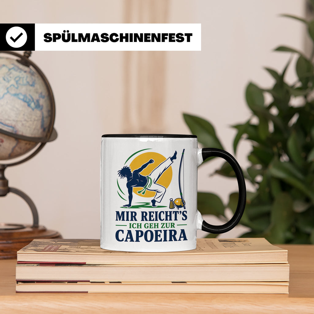 Capoeira Tasse Mir reichts ich geh zur Capoeira - Geschenk f – Schwarz [farbe:schwarz]
