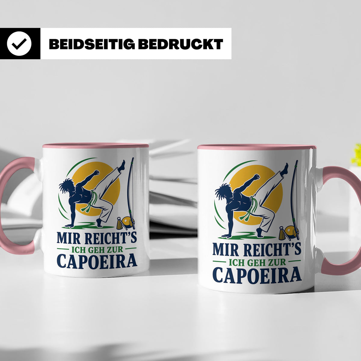Capoeira Tasse Mir reichts ich geh zur Capoeira - Geschenk f – Rosa [farbe:rosa]
