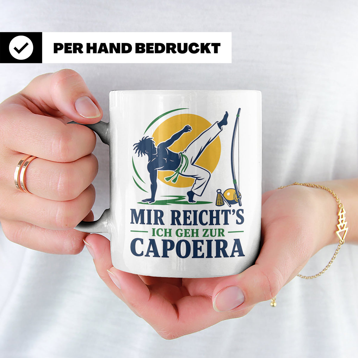 Capoeira Tasse Mir reichts ich geh zur Capoeira - Geschenk f – Weiß [farbe:weiß]