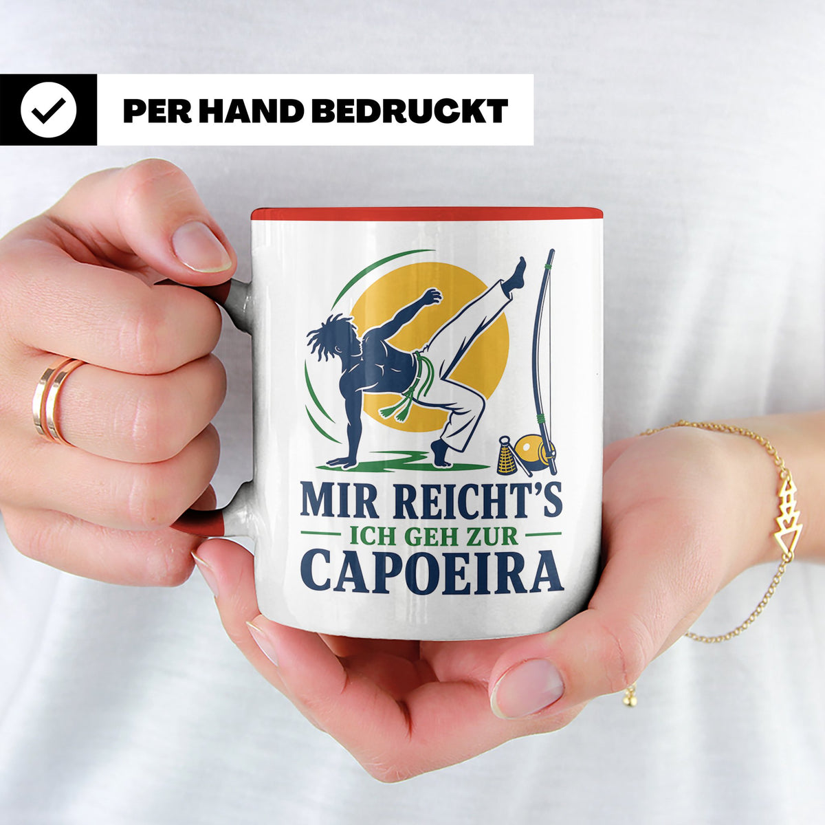 Capoeira Tasse Mir reichts ich geh zur Capoeira - Geschenk f – Rot [farbe:rot]