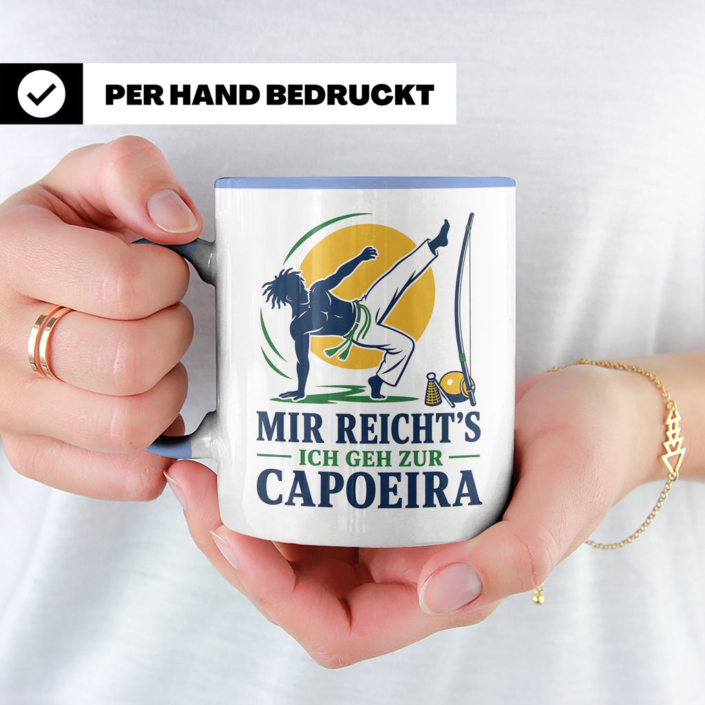 Capoeira Tasse Mir reichts ich geh zur Capoeira - Geschenk f – Blau [farbe:blau]