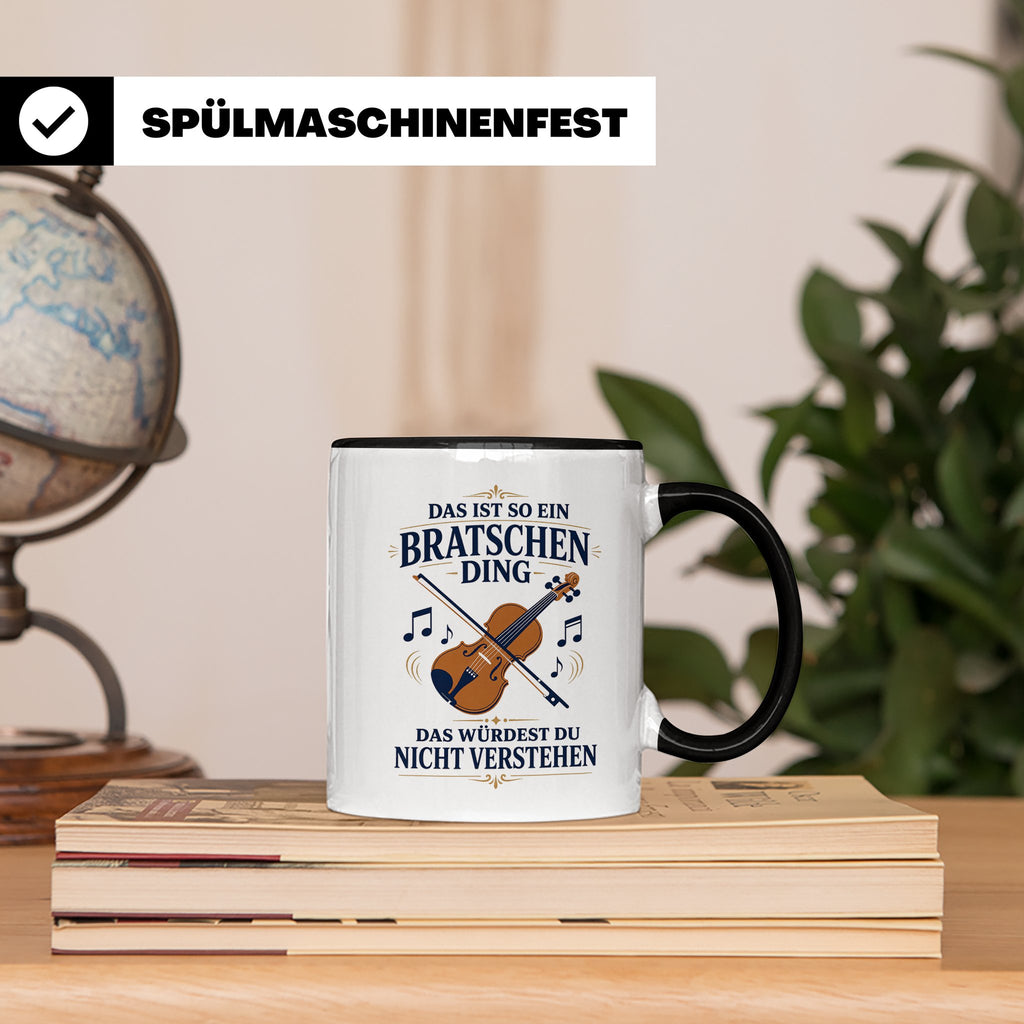 Bratsche Tasse Das ist so ein Bratschen Ding das würdest du  – Schwarz [farbe:schwarz]
