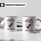 Bratsche Tasse Das ist so ein Bratschen Ding das würdest du  – Rosa [farbe:rosa]