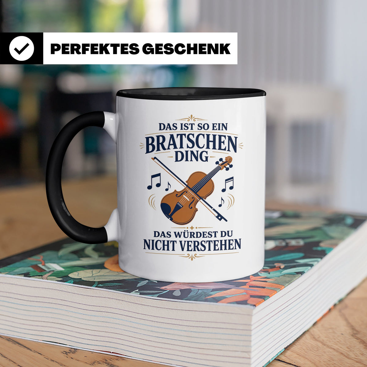 Bratsche Tasse Das ist so ein Bratschen Ding das würdest du  – Schwarz [farbe:schwarz]