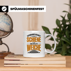 Eisenbahnerweisheit Tasse - Schiene zu Hart, Weiche Nutzen!  – Weiß [farbe:weiß]