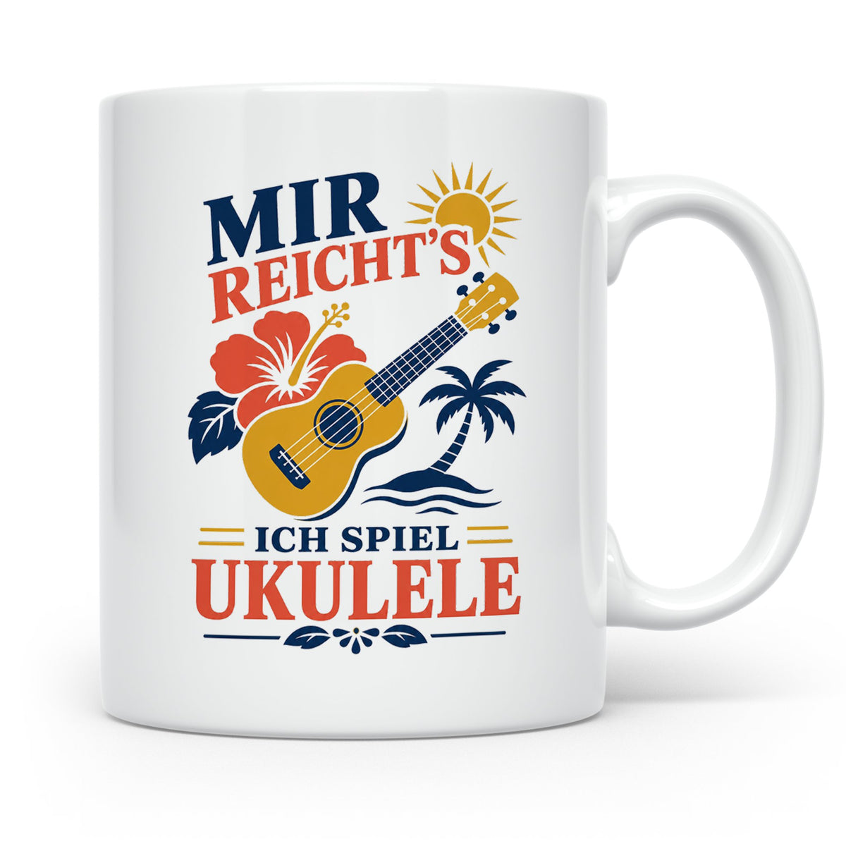 Ukulele Tasse Mir reichts ich spiel Ukulele - Geschenk für M – Weiß [farbe:weiß]