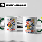Ukulele Tasse Mir reichts ich spiel Ukulele - Geschenk für M – Grün [farbe:grün]