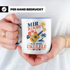 Ukulele Tasse Mir reichts ich spiel Ukulele - Geschenk für M – Blau [farbe:blau]