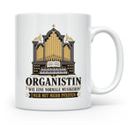 Organistin Tasse Wie eine normale Musikerin nur mit mehr Pfe – Weiß [farbe:weiß]