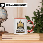 Organistin Tasse Wie eine normale Musikerin nur mit mehr Pfe – Rot [farbe:rot]
