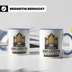 Organistin Tasse Wie eine normale Musikerin nur mit mehr Pfe – Blau [farbe:blau]