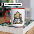 Organistin Tasse Wie eine normale Musikerin nur mit mehr Pfe – Rot [farbe:rot]
