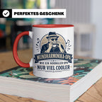 Mundharmonika Opa Tasse Wie ein normaler Opa nur viel cooler – Rot [farbe:rot]