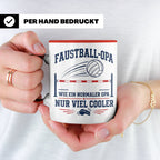 Faustball Opa Tasse Wie ein normaler Opa nur viel cooler - G – Rot [farbe:rot]