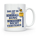 Korbball Tasse Das ist so ein Korbball Ding das würdest du n – Weiß [farbe:weiß]