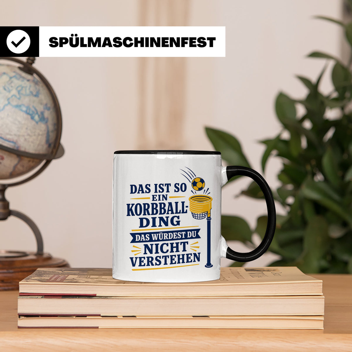 Korbball Tasse Das ist so ein Korbball Ding das würdest du n – Schwarz [farbe:schwarz]