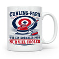 Curling Papa Tasse Wie ein normaler Papa nur viel cooler - G – Weiß [farbe:weiß]